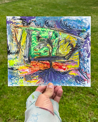 Starman in Green Doorway